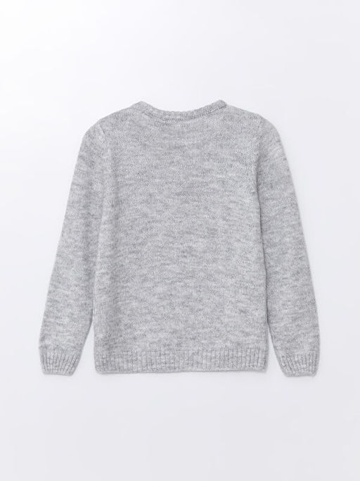 Bisiklet Yaka Nak??l? Uzun Kollu K?z ?ocuk Triko Kazak - Waikiki фото 2