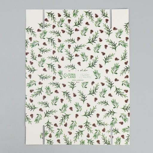 Цена за 5 шт. Коробка для макарун «Волшебного Нового года!», тиснение на крышке, 18×12×3.5 см