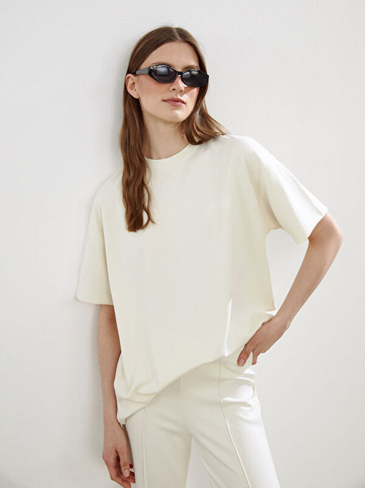 Modal Kar???ml? Nak??l? Oversize Kad?n Ti??rt