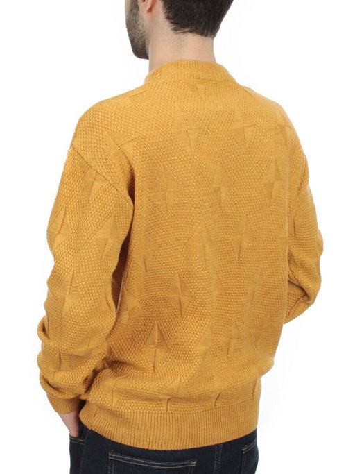 G636 YELLOW Джемпер мужской (100% шерсть) - Fashion фото 4