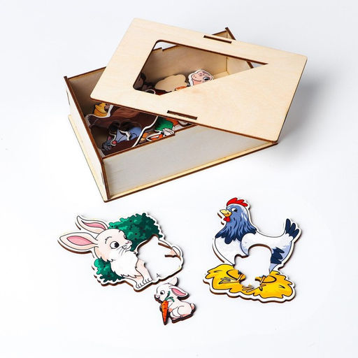 Пазлы логические Мамы и детёныши - Лесная мастерская фото 17