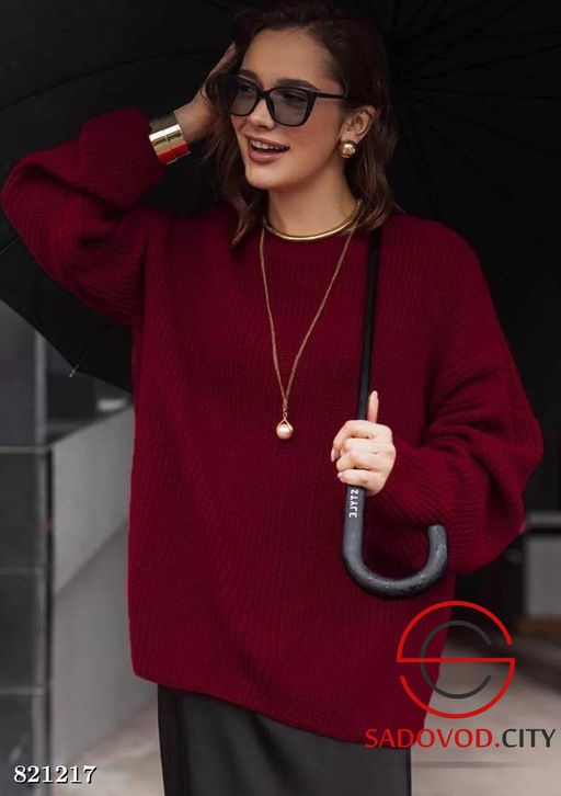 Теплый свитер однотонный - Bruno фото 2