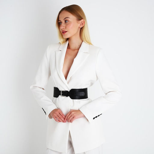 Ремень женский, ширина 6.7 см, пряжка металл, цвет чёрный - Simaland фото 2