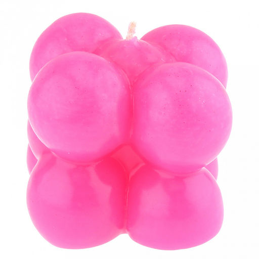 Свеча д5,7см, h5,5см, малая, фуксия, время горения 6 часов (Россия)