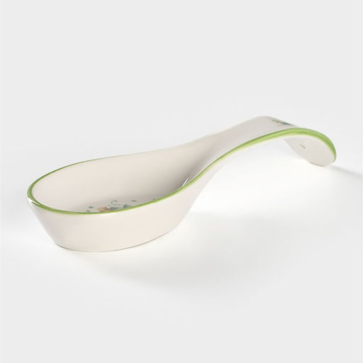 Подставка под ложку Доляна Зелёный сад, 21.57.5 см, фарфор  фото 3