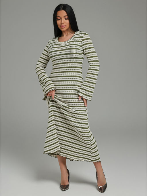 Амелия платье женское (бело-черный) - Lovetex фото 12