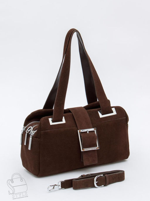 Сумка женская кожаная 0873CF coffee Polina&Eiterou