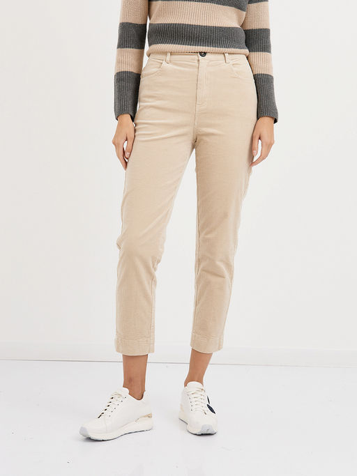 брюки женские укороченные из микровельвета - Glenfield фото 5