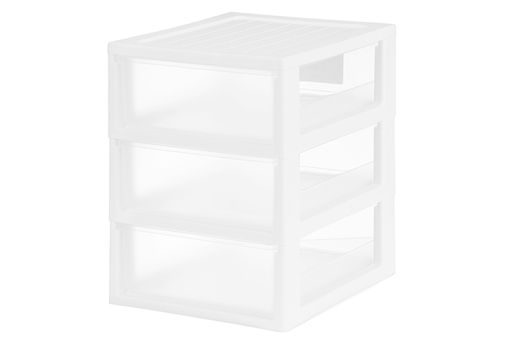 Органайзер 3-х секционный 25*19,5*26 см, белый/прозрачный (модель 596) - Elan gallery фото 9