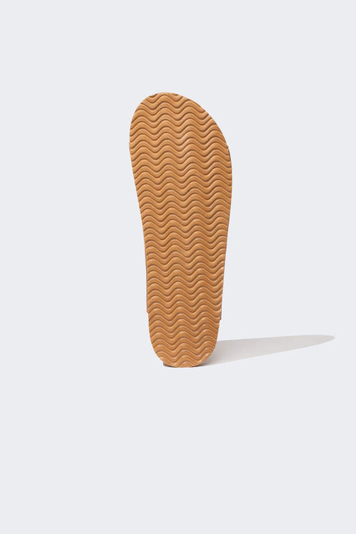 Мужские тапочки из искусственной кожи с двойной окантовкой на плоской подошве - Defacto фото 4