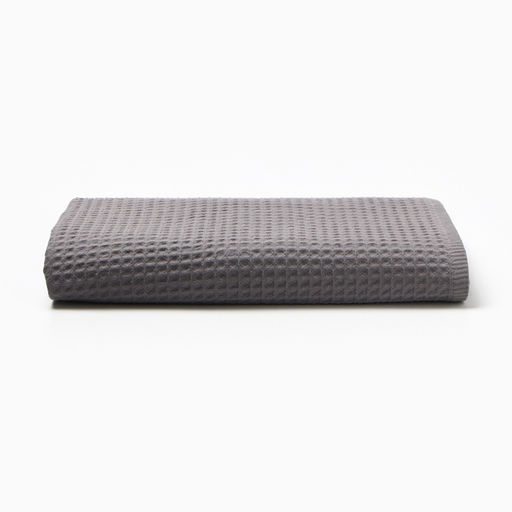 Полотенце вафельное LoveLife Waffle gray 100×150 см, хлопок 100%, серое