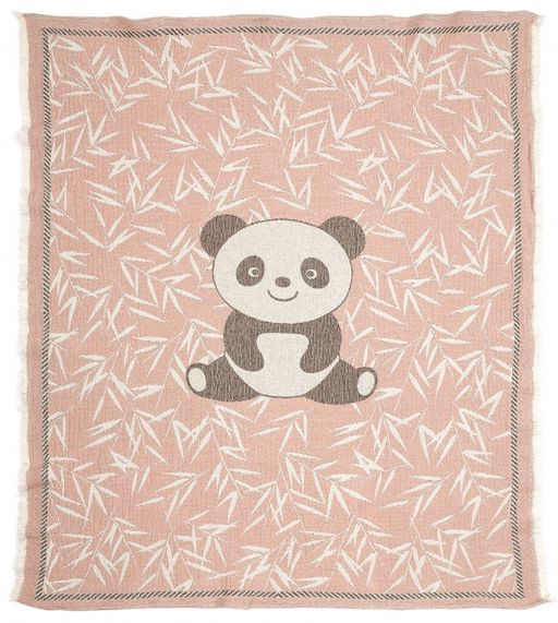 20с301-ШР/у/р. 100*90 Плед "Панда-1" цв. 2 рис. 772