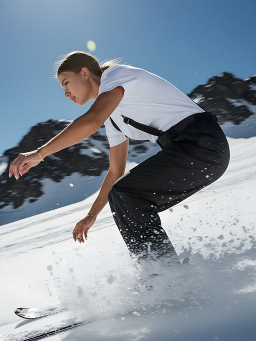 Полукомбинезон утепленный женский черного цвета 211_1Ch - Chunmai фото 19