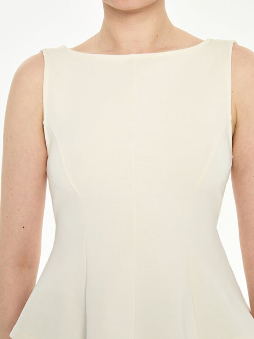 Kay?k Yaka Peplum Bluz