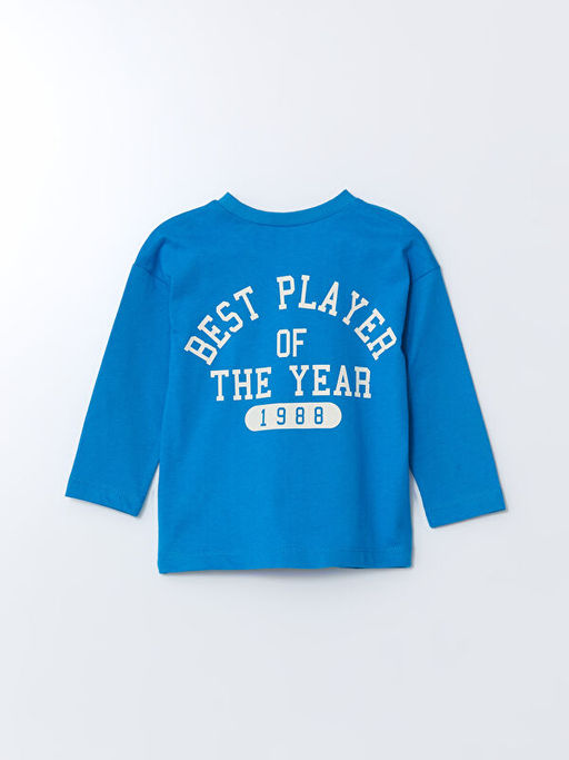 Bisiklet Yaka Bask?l? Erkek ?ocuk Ti??rt - Waikiki фото 2