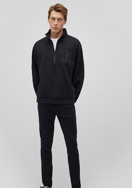 Mavi Pro Yar? Fermuarl? Siyah Sweatshirt  фото 3