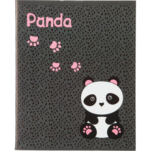 Тетрадь общая А5 96л Panda,клет,скреп., ВД-лак
