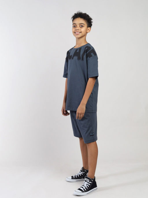 CRB wear / CSJB 90293-48-435 Комплект для мальчика (футболка, шорты),темно-серый/Ex.Cherubino фото 2