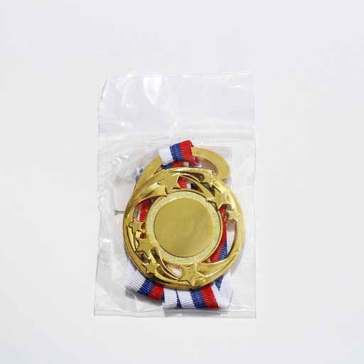 Медаль под нанесение 185 Звезды диам 5 см. Цвет зол. С лентой - Командор фото 5