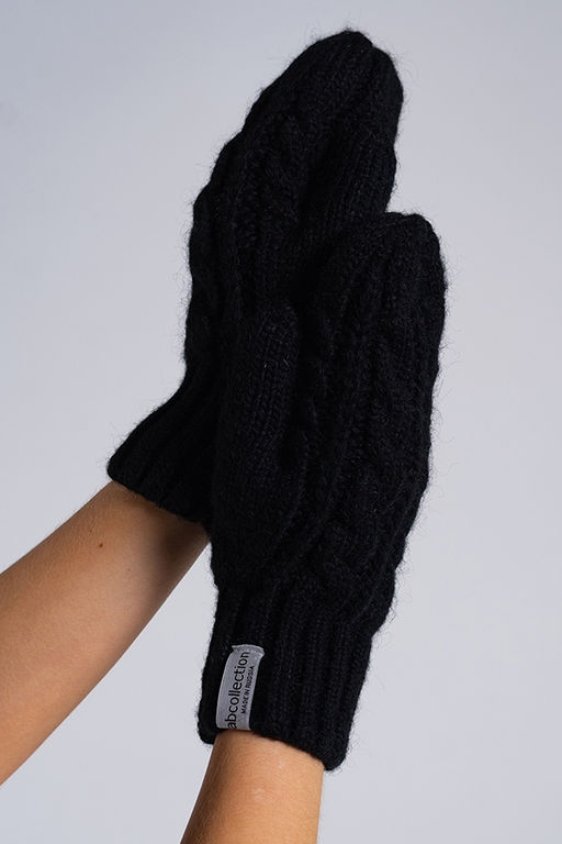 Варежки вязанные на подкладке из флиса . - А+б коллекция фото 2