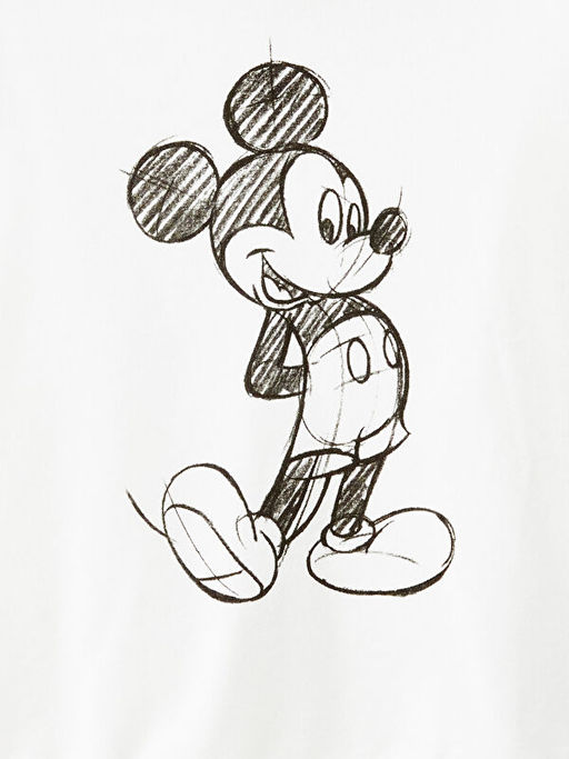 Kap??onlu Mickey Mouse Bask?l? Uzun Kollu K?z ?ocuk Sweatshirt - Waikiki фото 2
