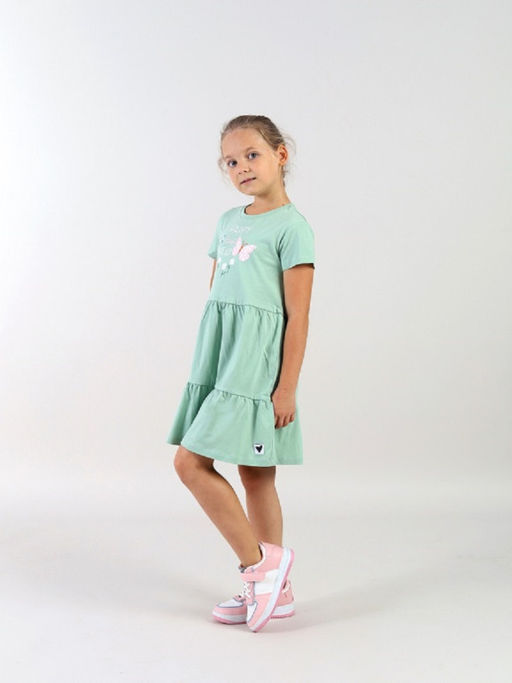 CRB wear / CWKG 63933-37 Платье для девочки,зеленый  фото 2