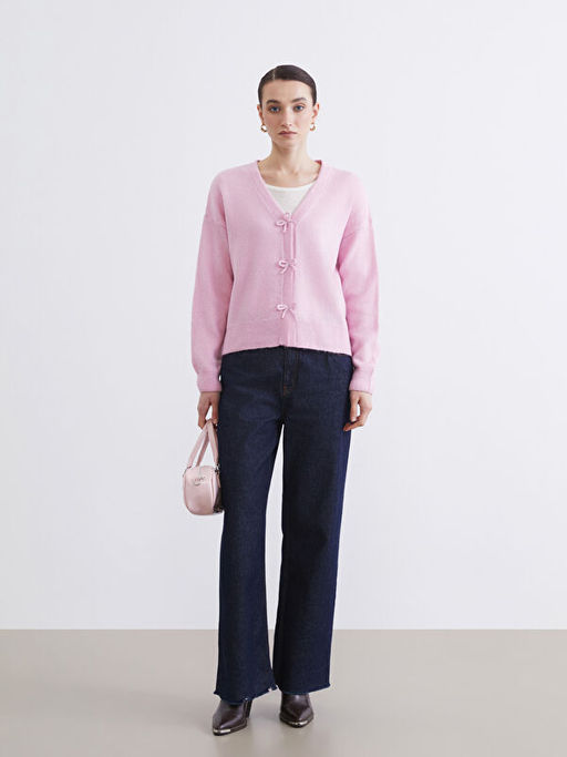 V Yaka Kad?n Triko H?rka