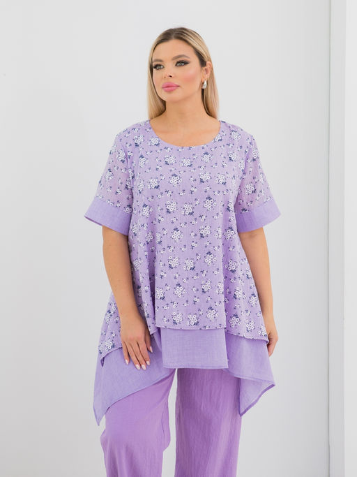 Туника 1411 сиреневый - Novita фото 2