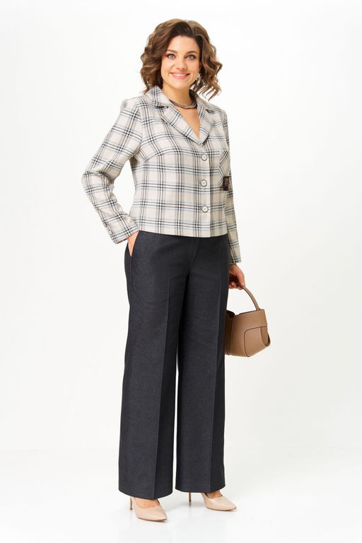 Костюм Aira Style 24246 Беж+графит