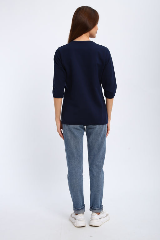 Кофта женская из футера 2-н Анфиса индиго