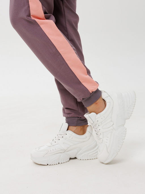 Костюм женский К-209 (футер с лайкрой) Чёрно-красная