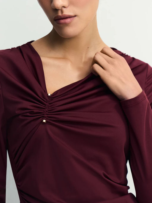 Лонгслив с декоративным узлом / Zarina фото 6