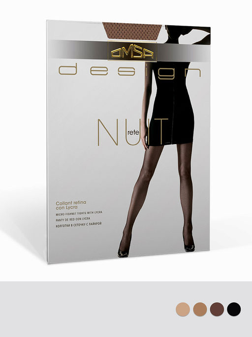 Колготки Omsa NUIT NEW (80/5) сетка - caramello  фото 4