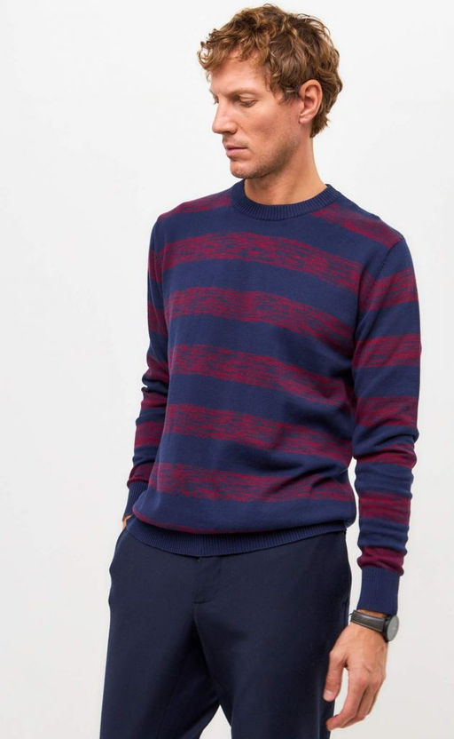 Джемпер P421-1560 d.blue-bordo - Primm фото 9