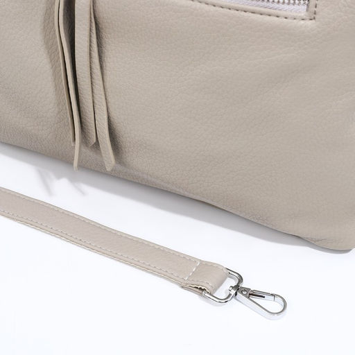 Сумка-тоут на молнии, 2 наружных кармана, цвет серый - Simaland фото 6