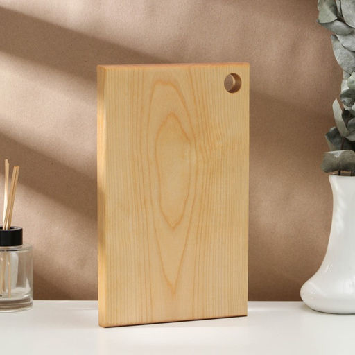 Доска разделочная деревянная с отверстием Adelica, 26162 см, покрыта маслом, цельная берёза фото 6