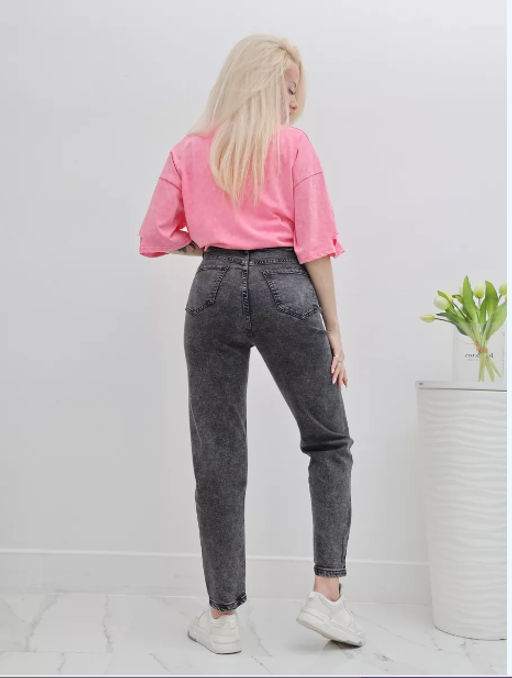 Джинсы момы укороченные УЦЕНКА