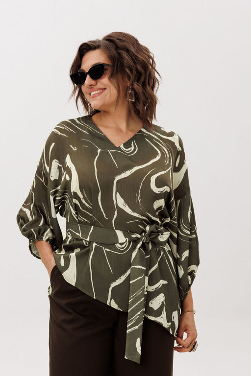 Блуза ANELLI 1665 лесная осока