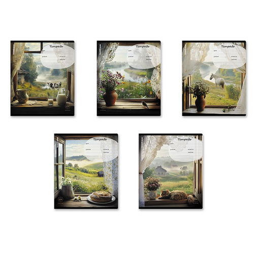 Цена за 3 шт.Тетрадь 24л. ErichKrause клетка "Countryside" (64856) обложка - мелованный картон