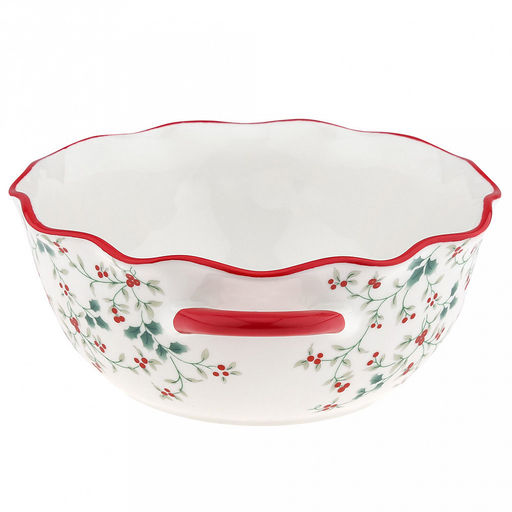 Илекс Салатник фарфоровый 1,4л, 24,5х20,2х8,6см, фигурный, с ручками, с деколью, отводка, в коробке (Китай) - Домашняя мода фото 3