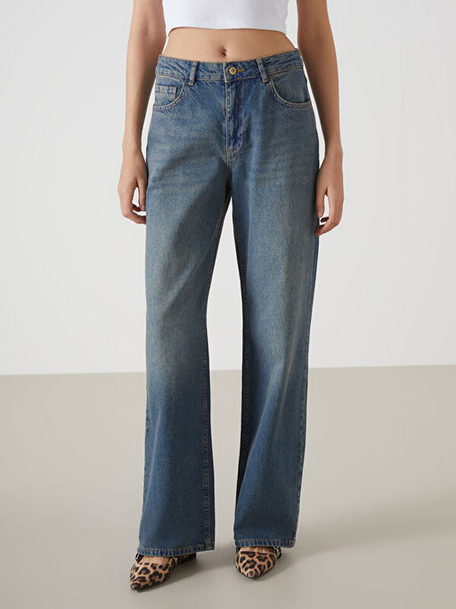 Baggy Fit Kad?n Jean Pantolon