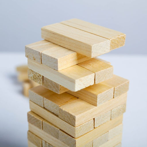 Падающая башня, дженга, Березка, 54 бруска, 18.5 х 6.5 см - Simaland фото 3