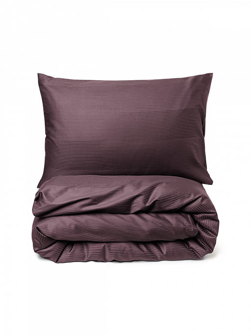 Пододеяльник сатин-страйп 145x210 пурпурный сатин - Denastia фото 3