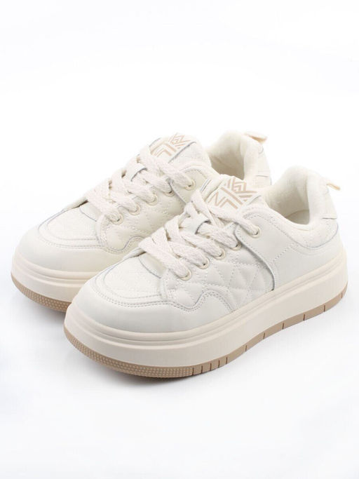 03-PDH336-1MILK Кроссовки демисезонные женские (натуральная кожа, нубук)