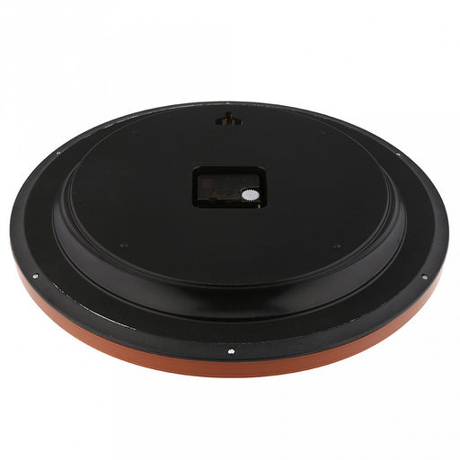 Часы настенные Маэстро д37,5см, h5,5см, мягкий ход, циферблат белый; цифры арабские, черный; корпус пластик, коричневый под дерево; в коробке (Китай) - Домашняя мода фото 5