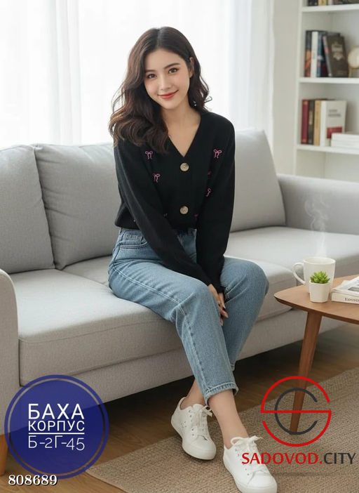 Вязанная кофта Бантики - Bruno фото 2