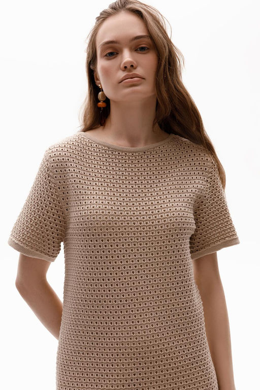 ЕВ 527/бежевый платье жен