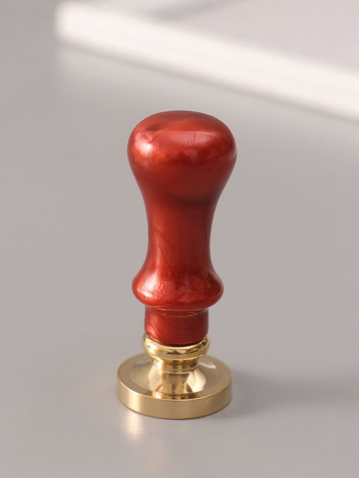 Печать для сургуча с пластиковой ручкой «Венок с буквой N», 2.5×2.5×6.3 см