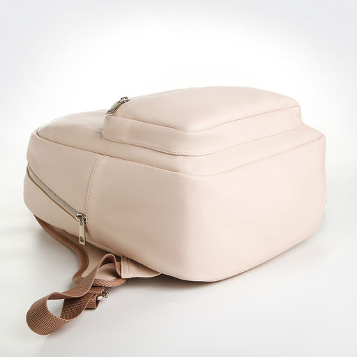 Рюкзак женский из искусственной кожи на молнии TEXTURA, цвет бежевый  фото 5