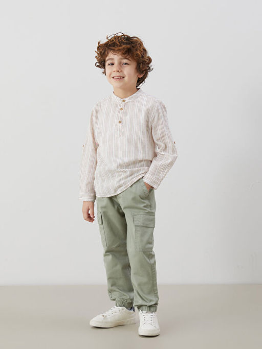 Beli Lastikli Erkek ?ocuk Kargo Pantolon